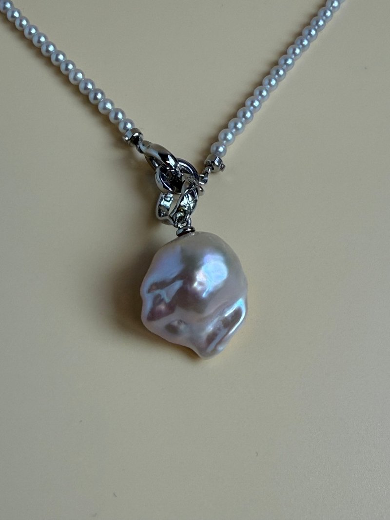 月汐之瓣 巴洛克珍珠项链 - 项链 - 珍珠 白色