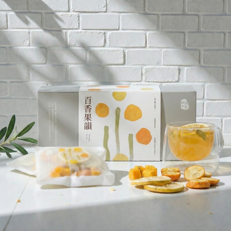 Fruitea 冻干鲜果茶・柠檬金桔百香果 10 入/盒・加量 50%・果干水 - 茶 - 新鲜食材 