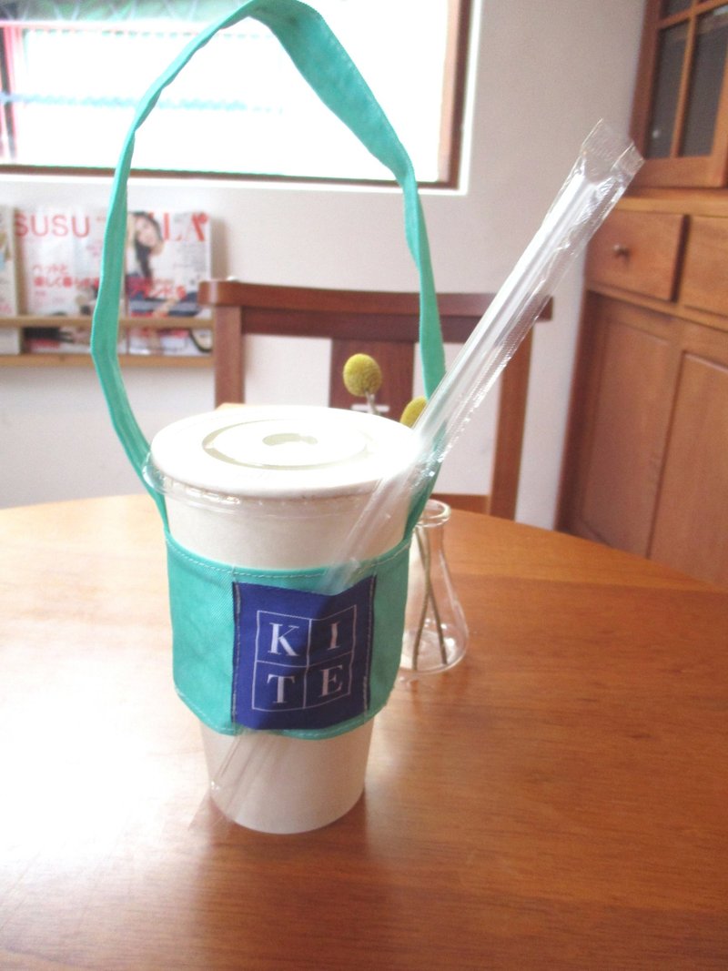 小风筝-环保杯套-薄荷绿 - 随行杯提袋/水壶袋 - 其他材质 绿色