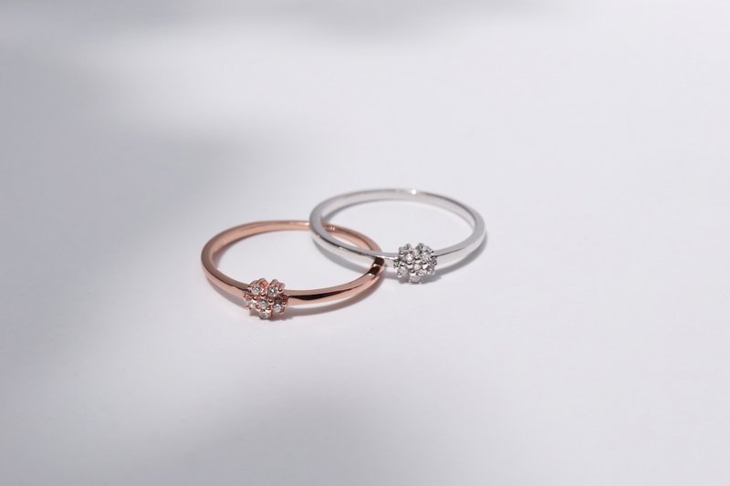 花语。纯银戒指 - 戒指 - 纯银 银色