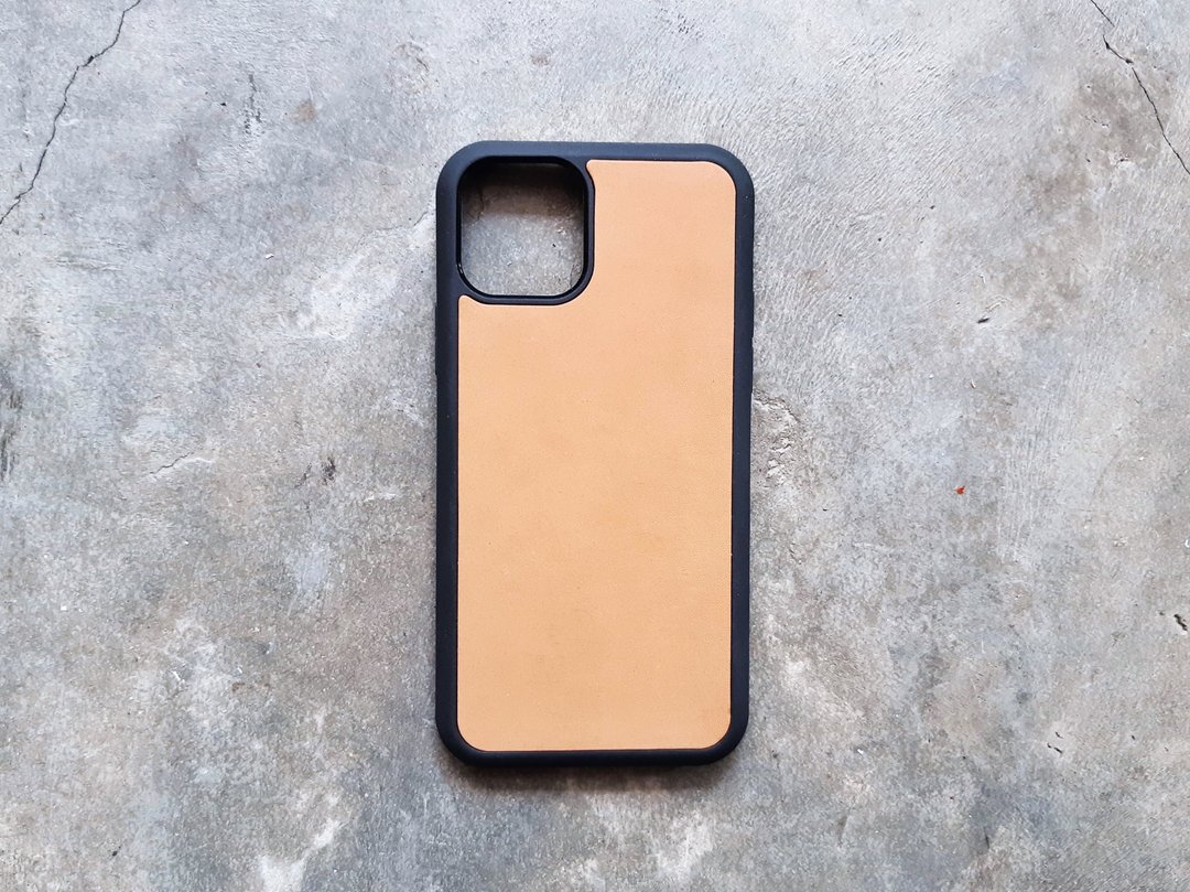 皮革手机殻 材料包 iPhone17 Pro Plus Xs Max XR 意大利 刻名 - 皮件 - 真皮 咖啡色