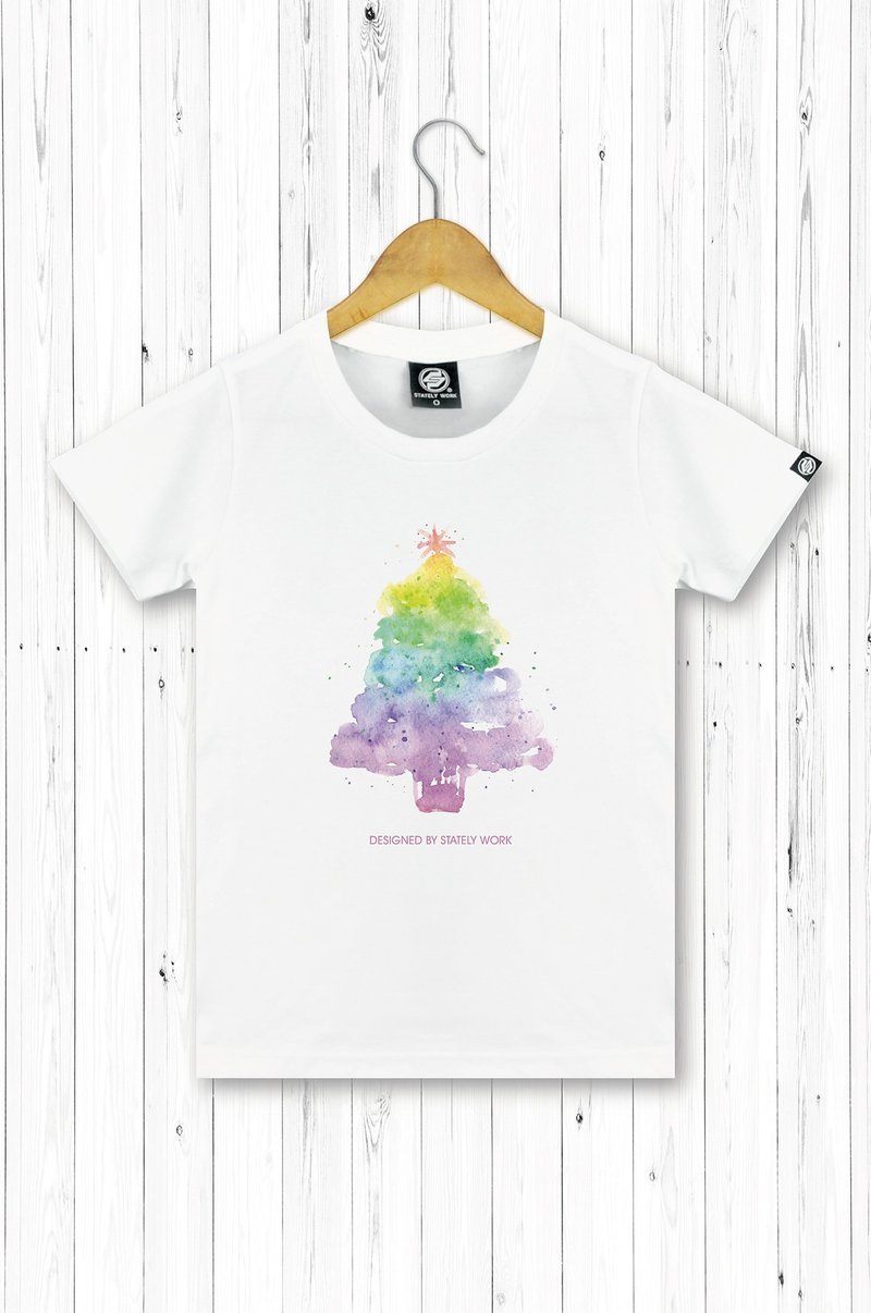 STATELYWORK 渲染圣诞树T-女装 - 女装上衣 - 棉．麻 多色