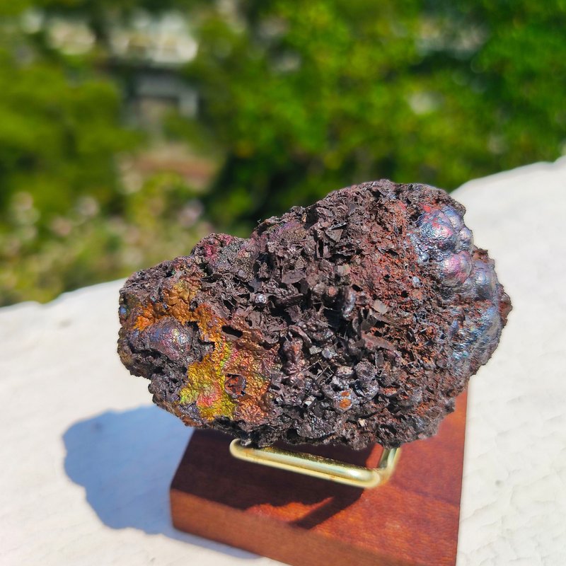 方解胆力泥活石招财 招财 人缘 升运 爱情 冥想 改善气场 驱小人 - 摆饰 - 石头 金色