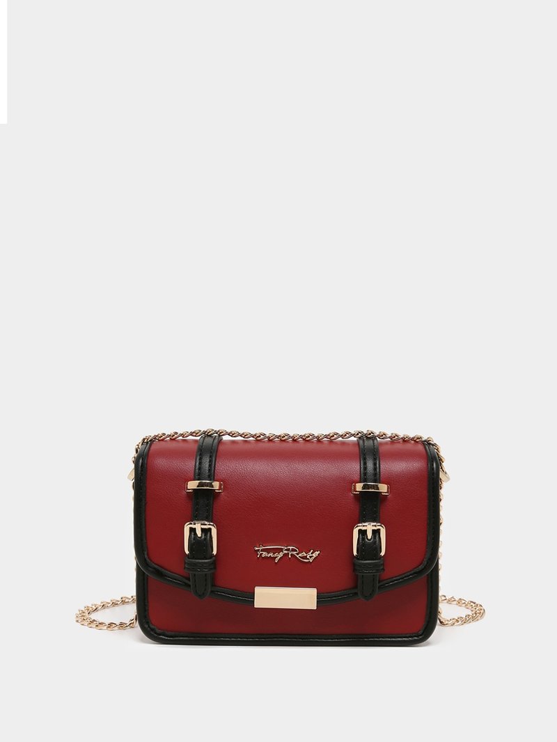 Just Fancy 撞色信封包 - 侧背包/斜挎包 - 其他材质 红色