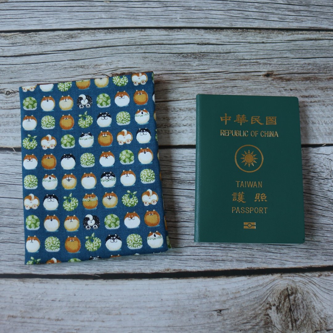【狗狗们】护照套 护照夹 护照包 出国必备 - 护照夹/护照套 - 棉 蓝色