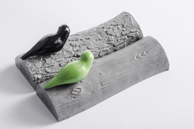 幸福青鸟壁挂 - 双宿双飞两件组 - 衣架/挂勾 - 水泥 灰色