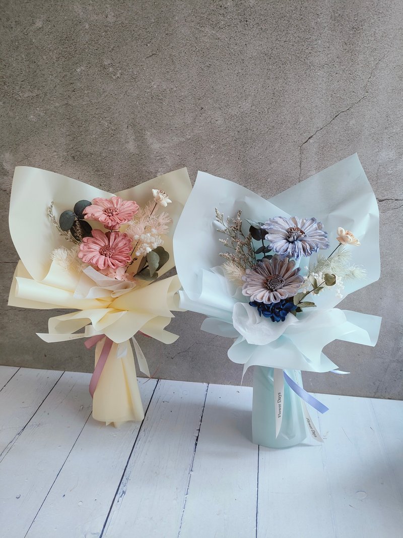 毕业花束-现货 前程似锦 太阳花花束 老师礼物 - 干燥花/捧花 - 植物．花 粉红色