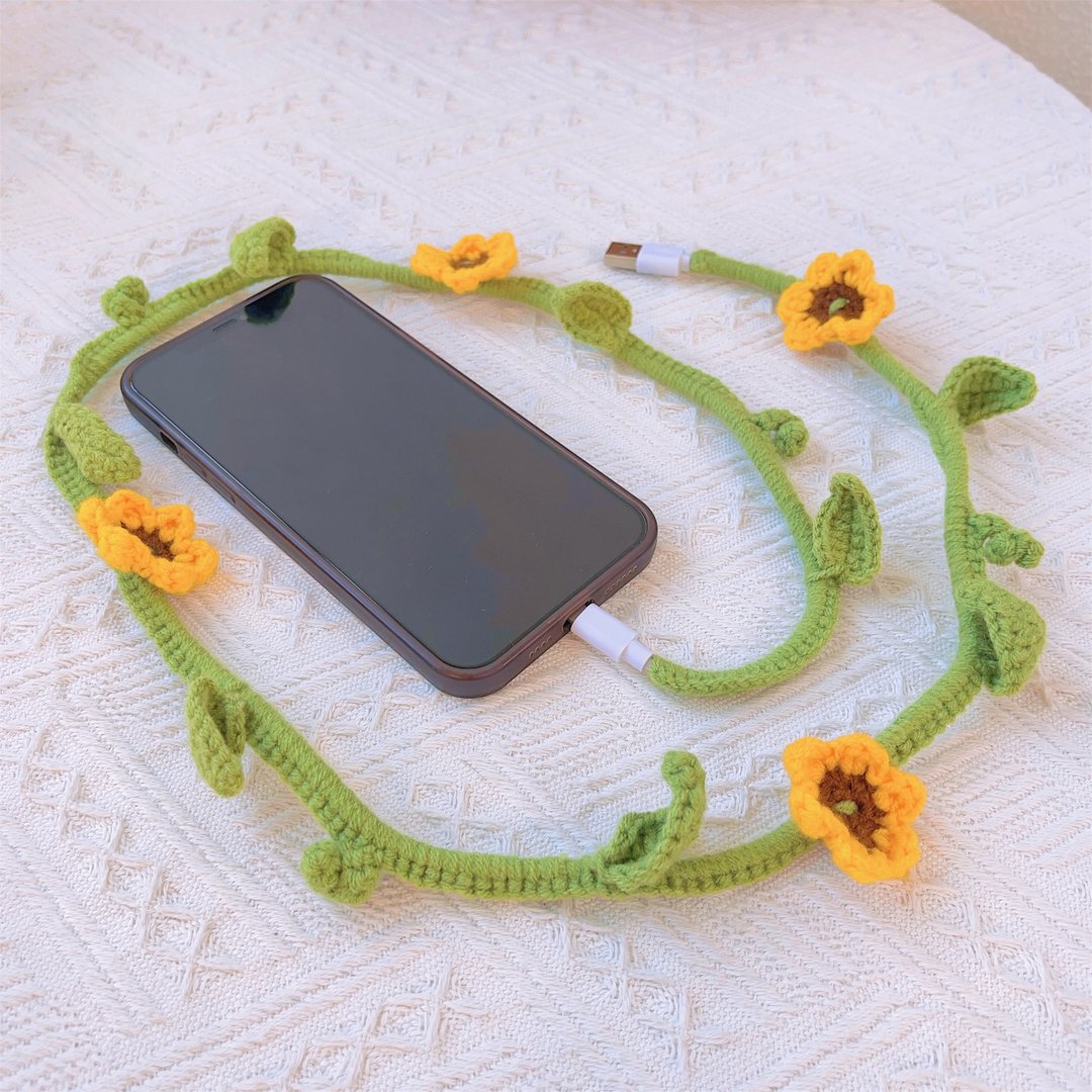 手持快速充电USB iPhone电缆 充电速度快 - 玩偶/公仔 - 绣线 