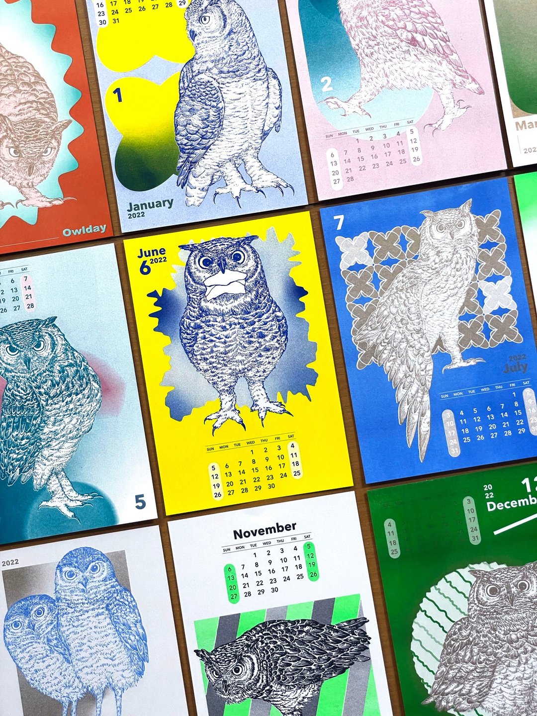 2022 Owlday 月历 - 年历/台历 - 纸 多色