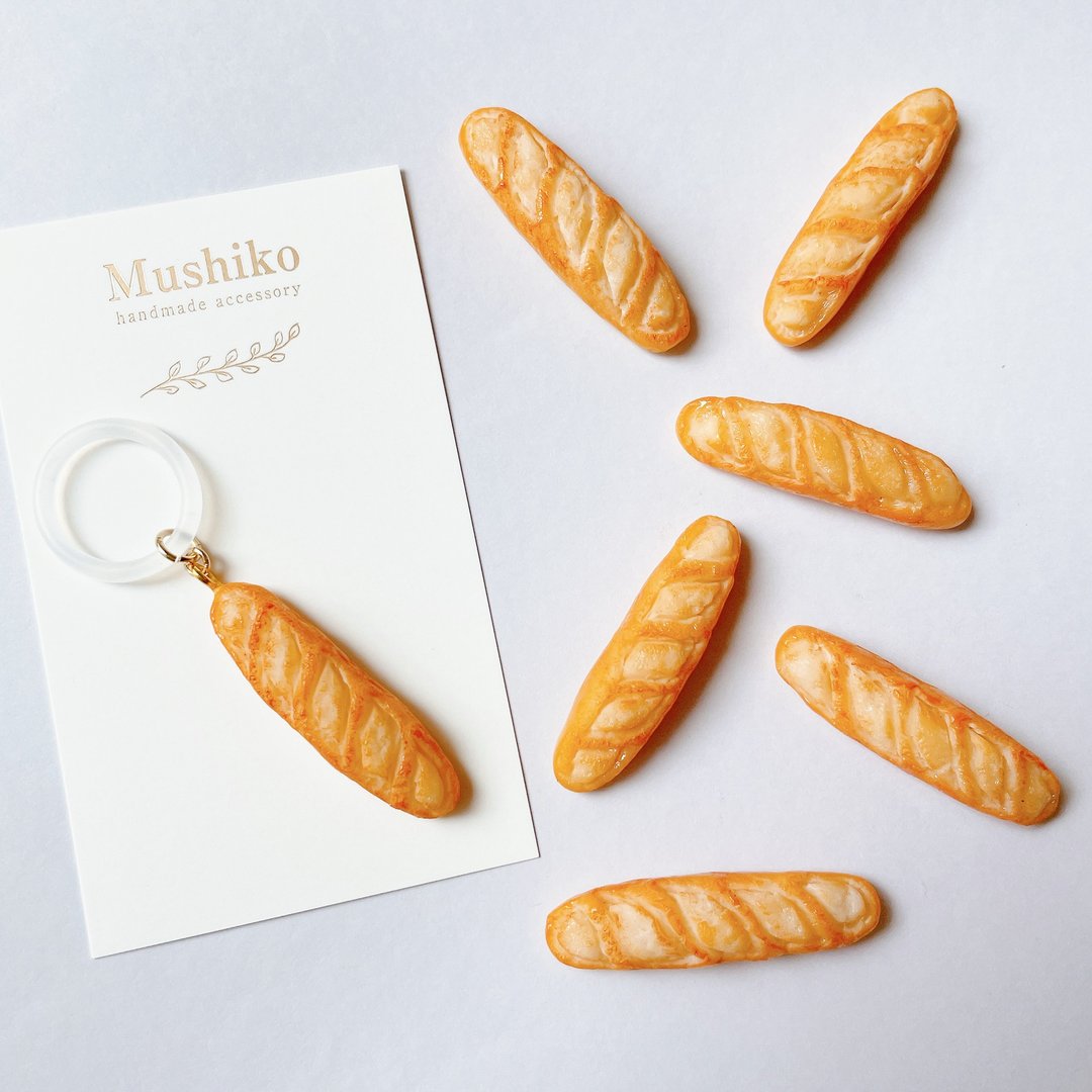 Umbrella marker French bread - 其他 - 粘土 咖啡色