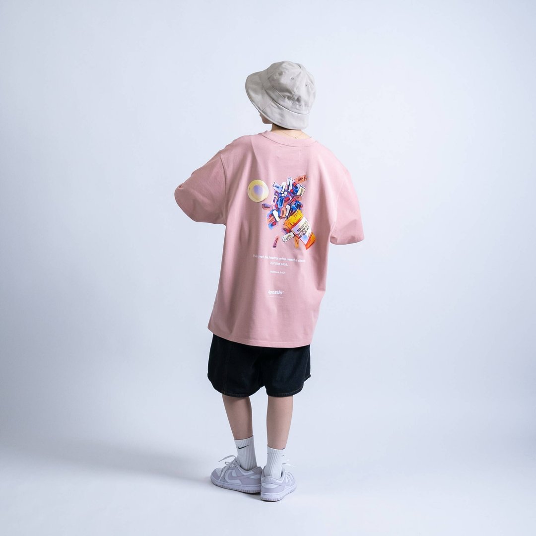 使徒设计 Apostle-OD PILLS Graphic Tee oversize宽松 短T - 男装上衣/T 恤 - 棉．麻 