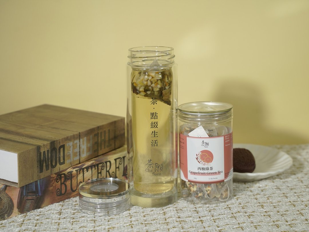 茶愿 - 西柚绿茶 (12包装) 舒缓压力 美容养颜 - 茶 - 其他材质 