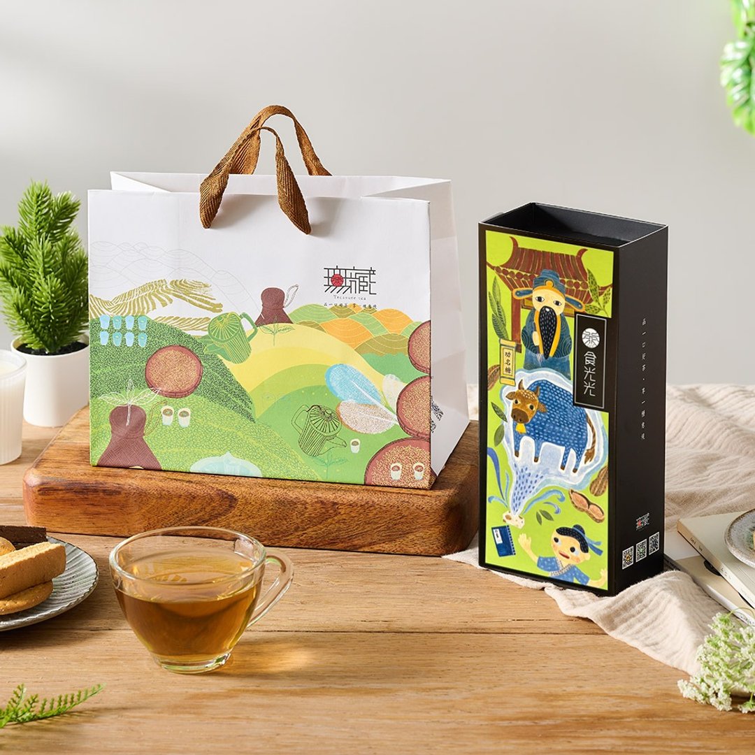 【茶食光光】北埔蒸菁绿茶牛轧糖 (蛋奶素)_300g/盒 - 零食/点心 - 新鲜食材 绿色