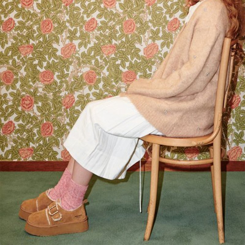 PRE-ORDER 韓國品牌 MACMOC Dung Ji 牛皮連毛羊皮毛皮鞋 CAMEL - 女款短靴 - 其他材质 白色