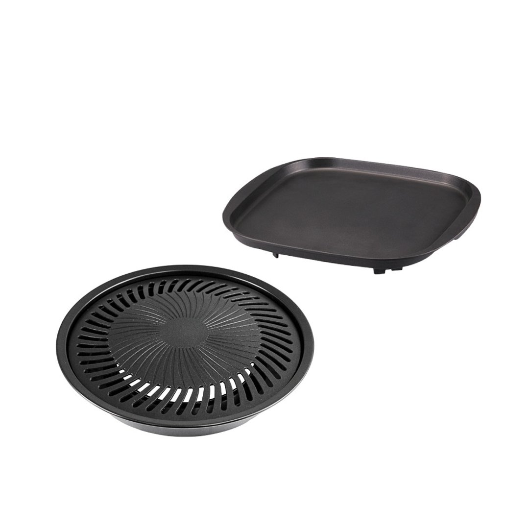 【Iwatani岩谷】日本烧肉不沾烤肉盘-27cm-小-圆型-搭赠烧肉方型 - 露营用品 - 其他材质 