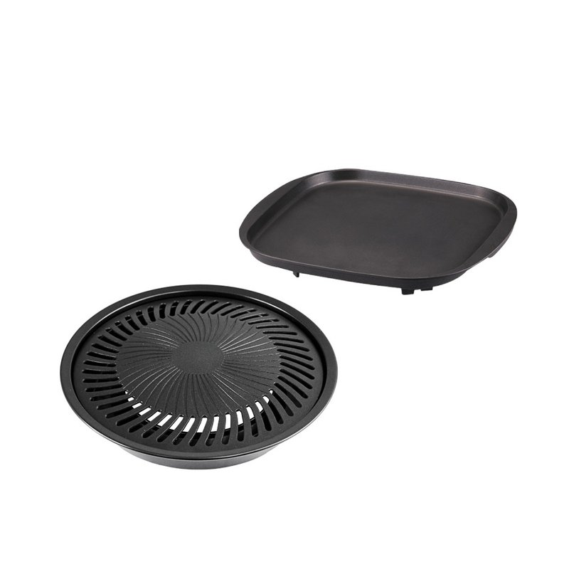 【Iwatani岩谷】日本烧肉不沾烤肉盘-27cm-小-圆型-搭赠烧肉方型 - 露营用品 - 其他材质 
