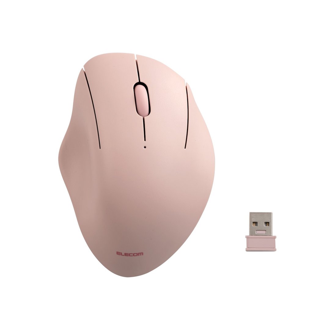 ELECOM Shellpha 静音双模 3 键鼠标-粉 S - 电脑配件 - 其他材质 粉红色