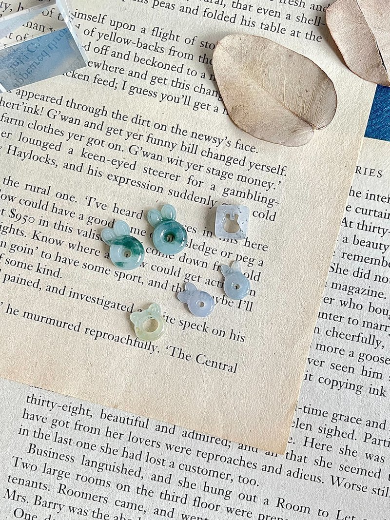 缅甸玉A玉翡翠-可爱动物造型甜甜圈翡翠 定制化 礼物 天然石 玉 - 手链/手环 - 玉石 