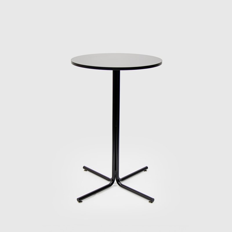 TEMPO 台桌 - 黑/圆 60/高 93 - 餐桌/书桌 - 其他金属 黑色