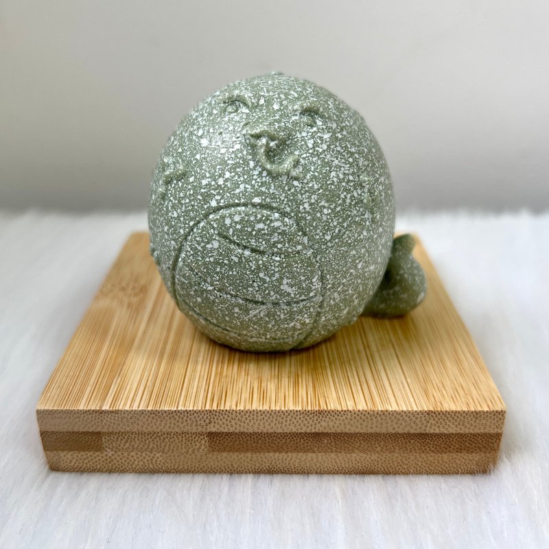 十二生肖青砂石摆件 - 蛇 | 风水摆件 | 奇门摆件 | 开运 - 摆饰 - 石头 绿色