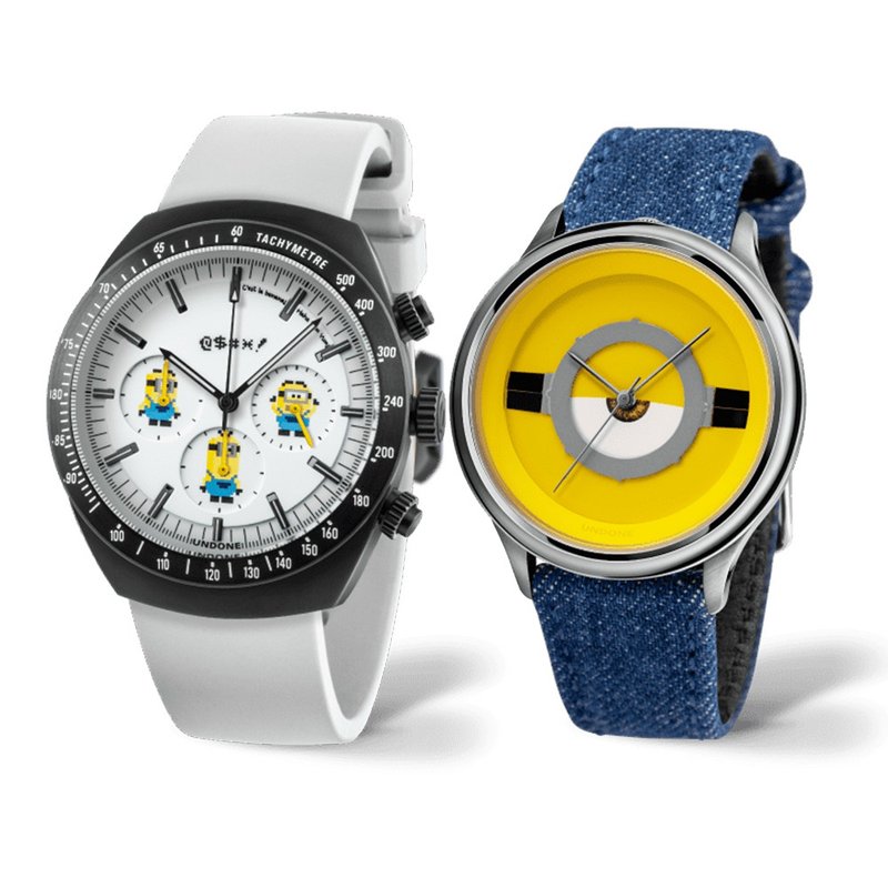 UNDONE x Minions 迷你兵团 小小兵 手表套装 坏蛋奖门人 - 男表/中性表 - 其他金属 黄色