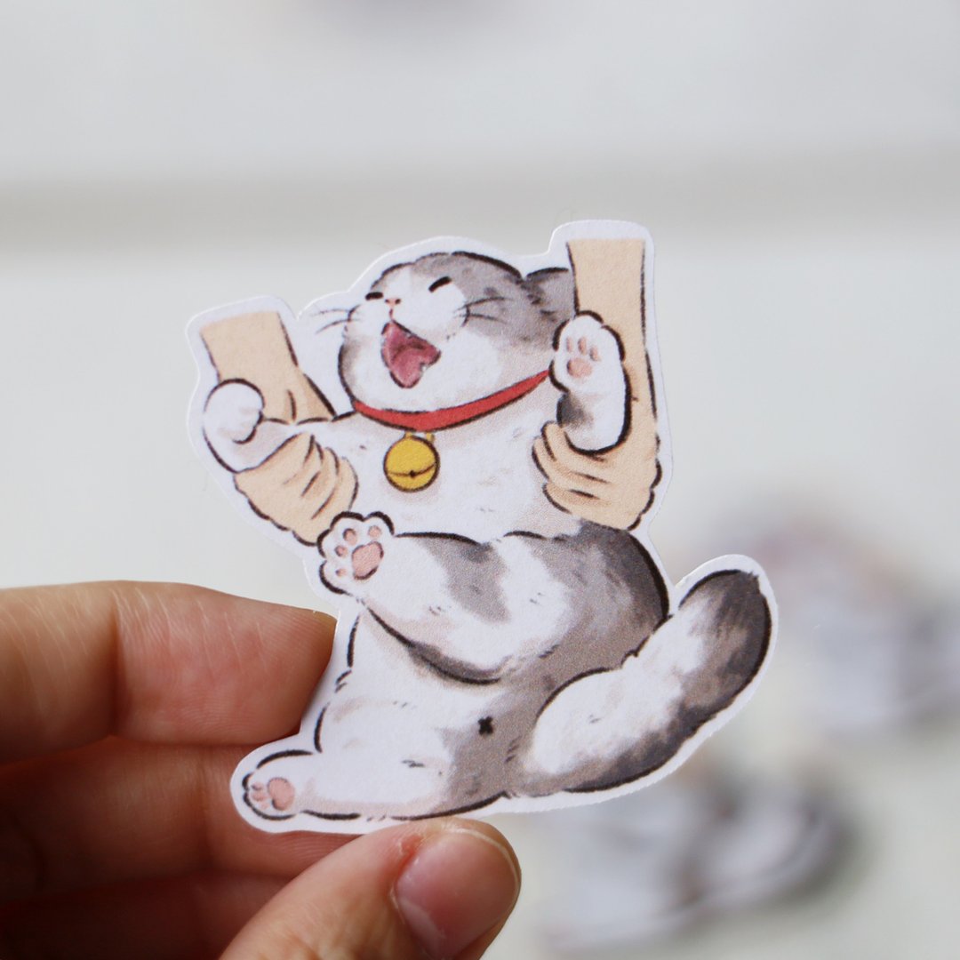 放开本宫 猫咪贴纸 - 贴纸 - 纸 