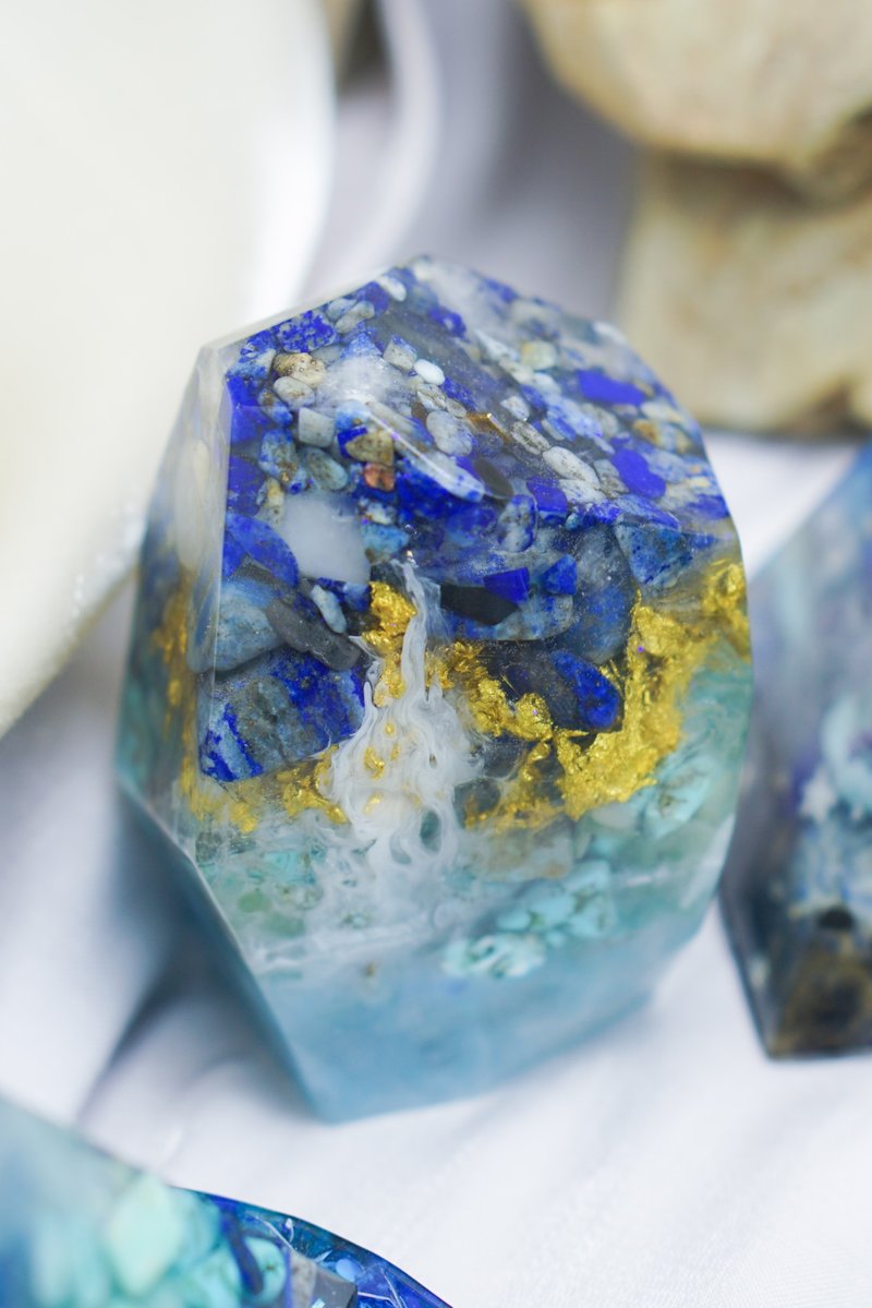 白涛晶柱—海洋系奥根 - 摆饰 - 树脂 蓝色