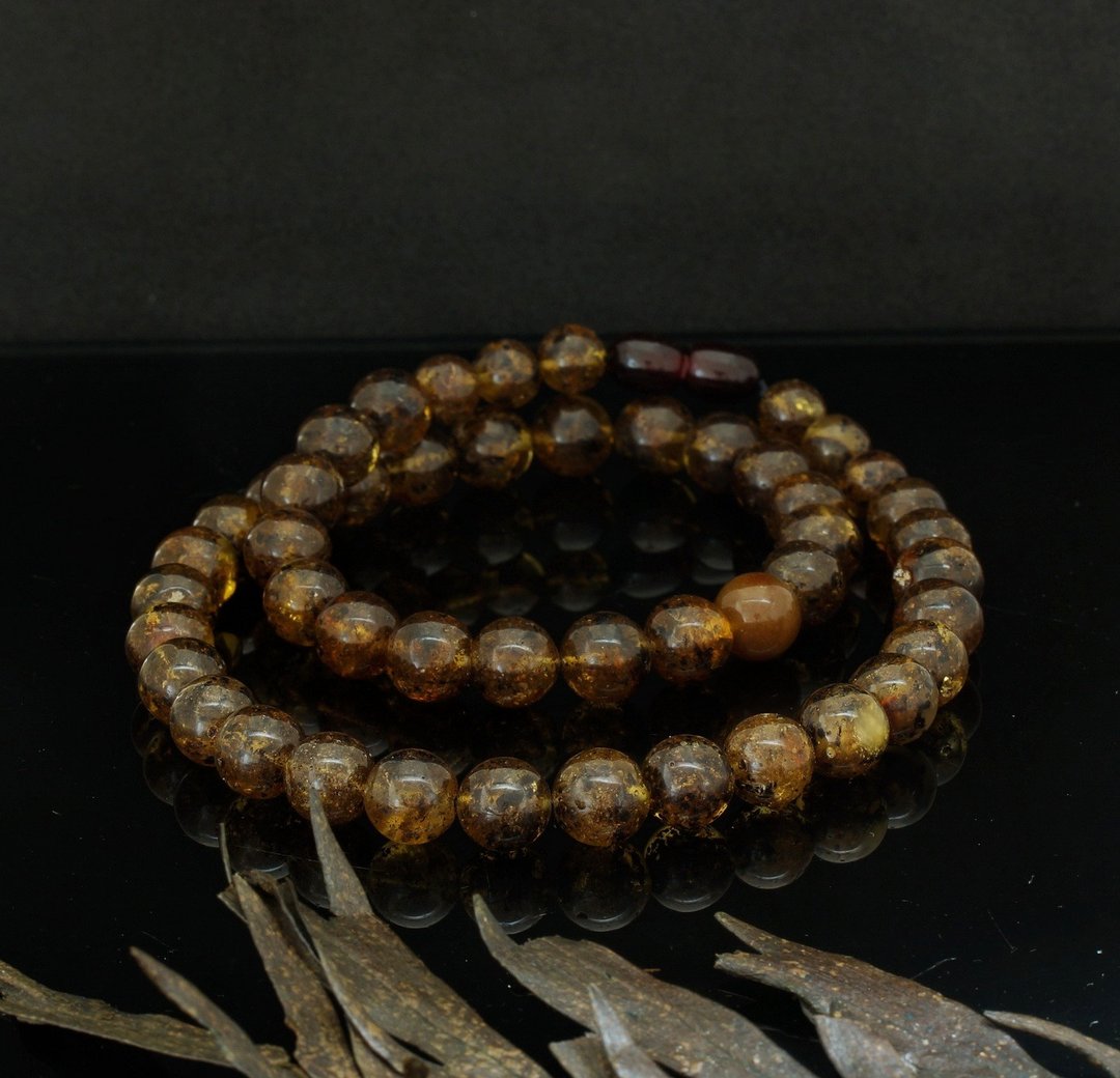 9mm 波罗的海药珀颈錬 ( Baltic Amber Necklace ) - 项链 - 宝石 
