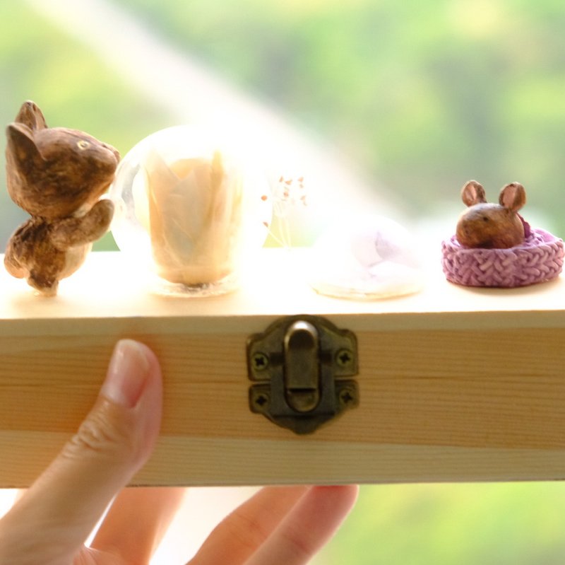Cocoa Friendship Music Box by ETPLANT - 摆饰 - 粘土 咖啡色