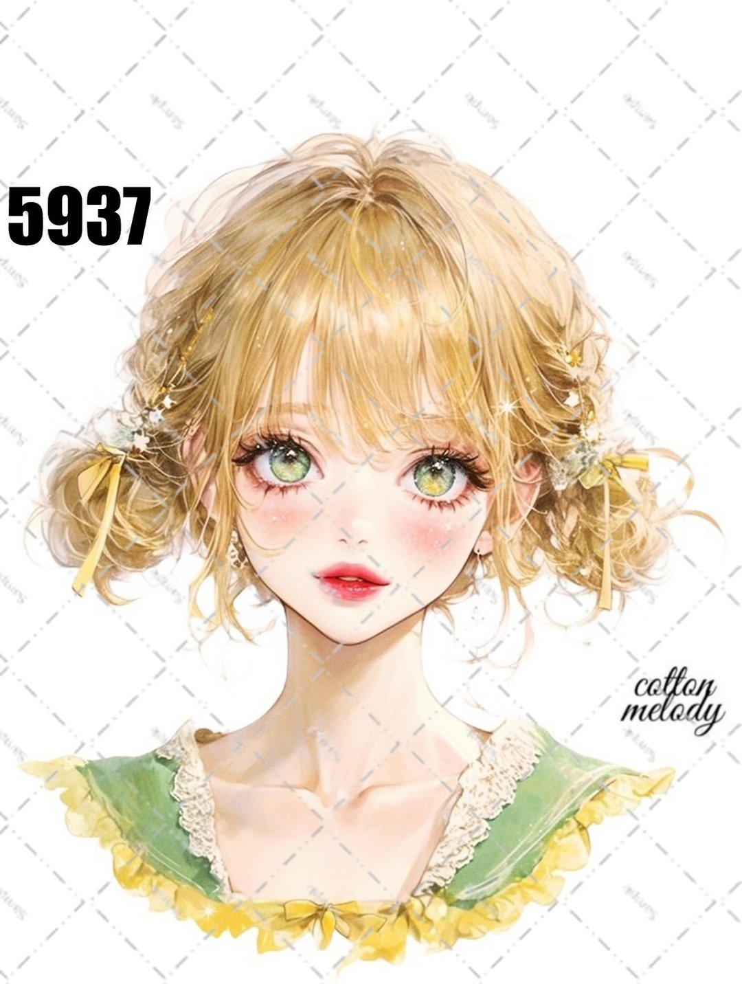原创贴纸 no.5937 人物贴纸 原创贴纸 人物贴纸 女孩贴纸 原创人物贴纸 - 贴纸 - 纸 
