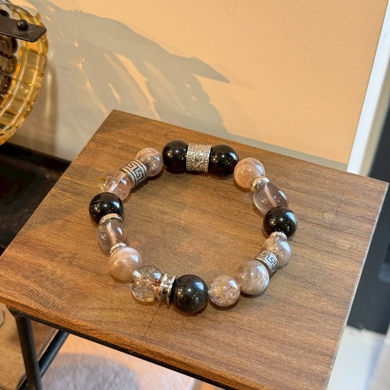 黑金定盘能量手链 - 手链/手环 - 水晶 