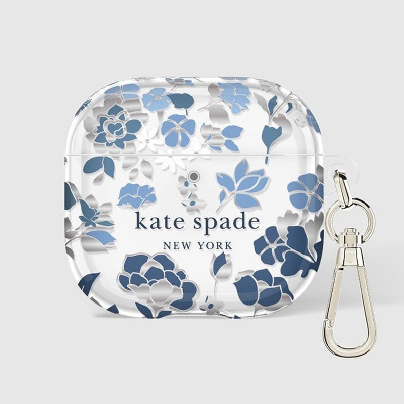 【kate spade】AirPods 4 耳机保护壳套 皇室蓝 - 耳机收纳 - 其他材质 蓝色