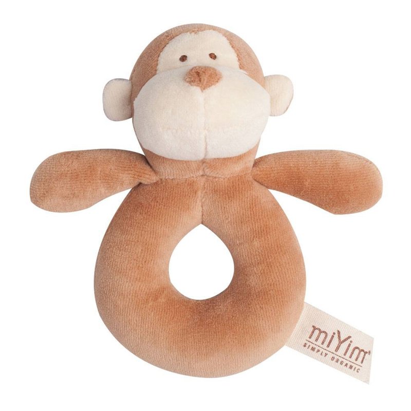 有机棉手摇铃 布布小猴子 宝宝安抚玩具 miYim - 玩具/玩偶 - 棉．麻 咖啡色