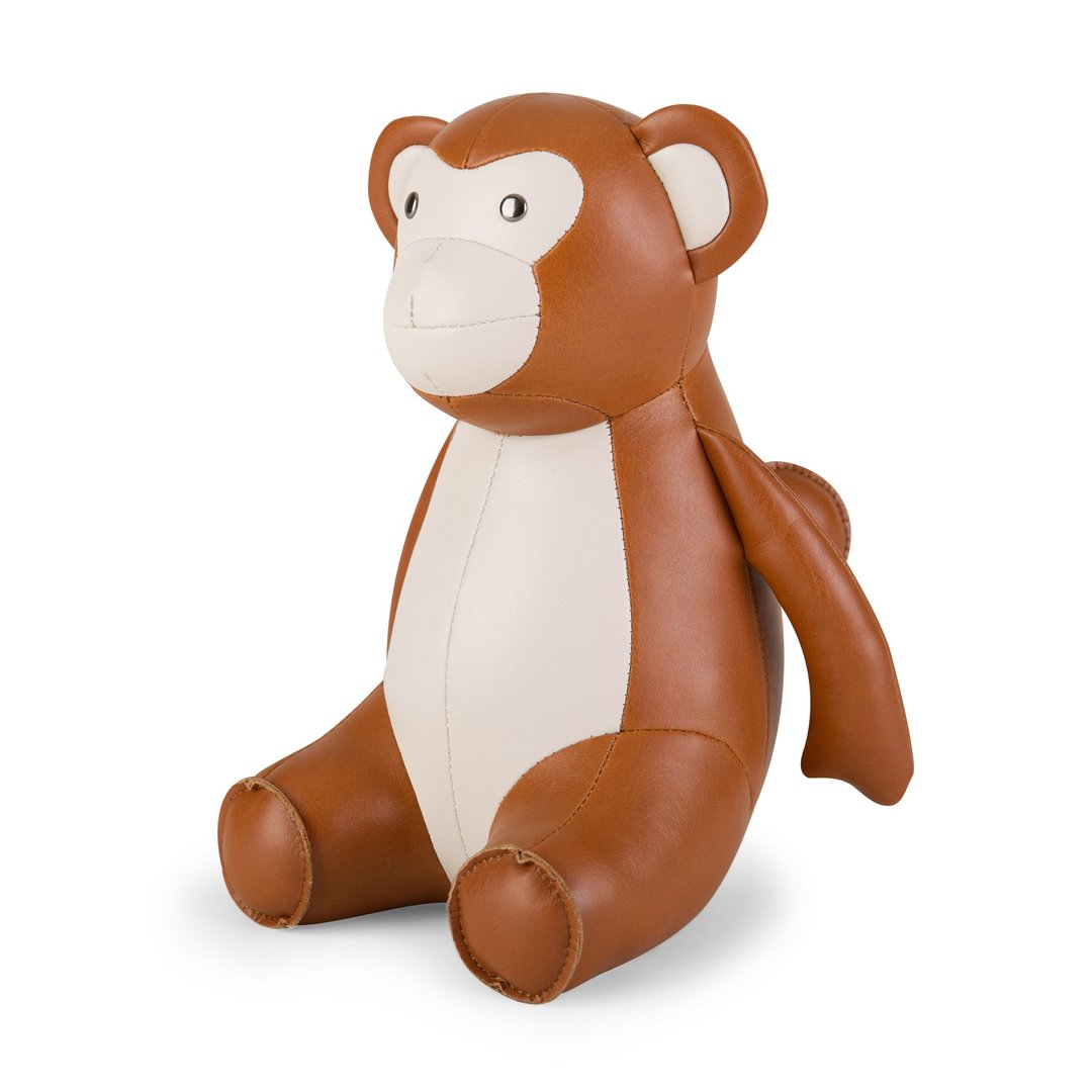 【书挡】猴子 Monkey 皮革动物摆饰  | 入厝礼物 生日礼物 生肖礼 - 摆饰 - 人造皮革 多色