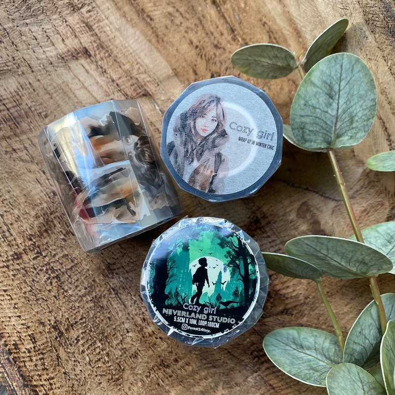 Cozy Girl 女孩PET胶带 - 纸胶带 - 塑料 