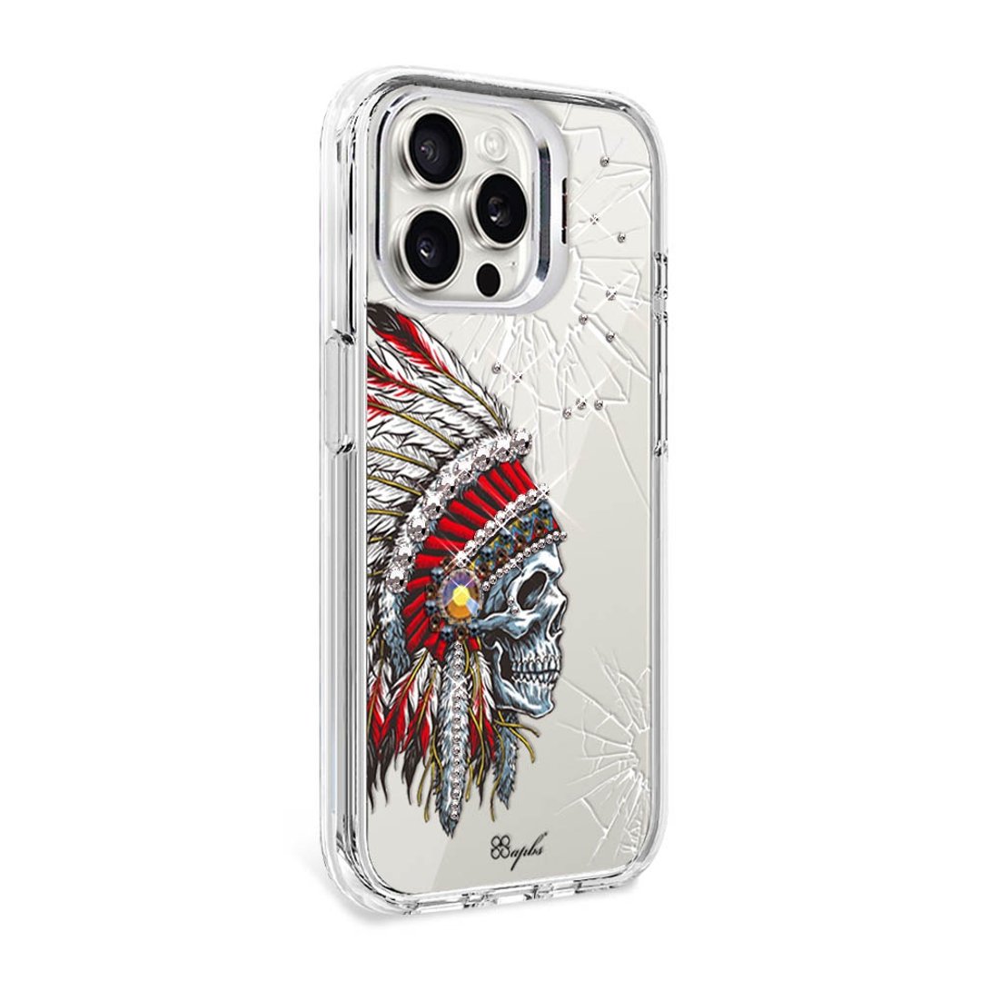 iPhone 全系列 防震双料隐形立架水晶彩钻手机壳-酋长 - 手机壳/手机套 - 其他材质 多色
