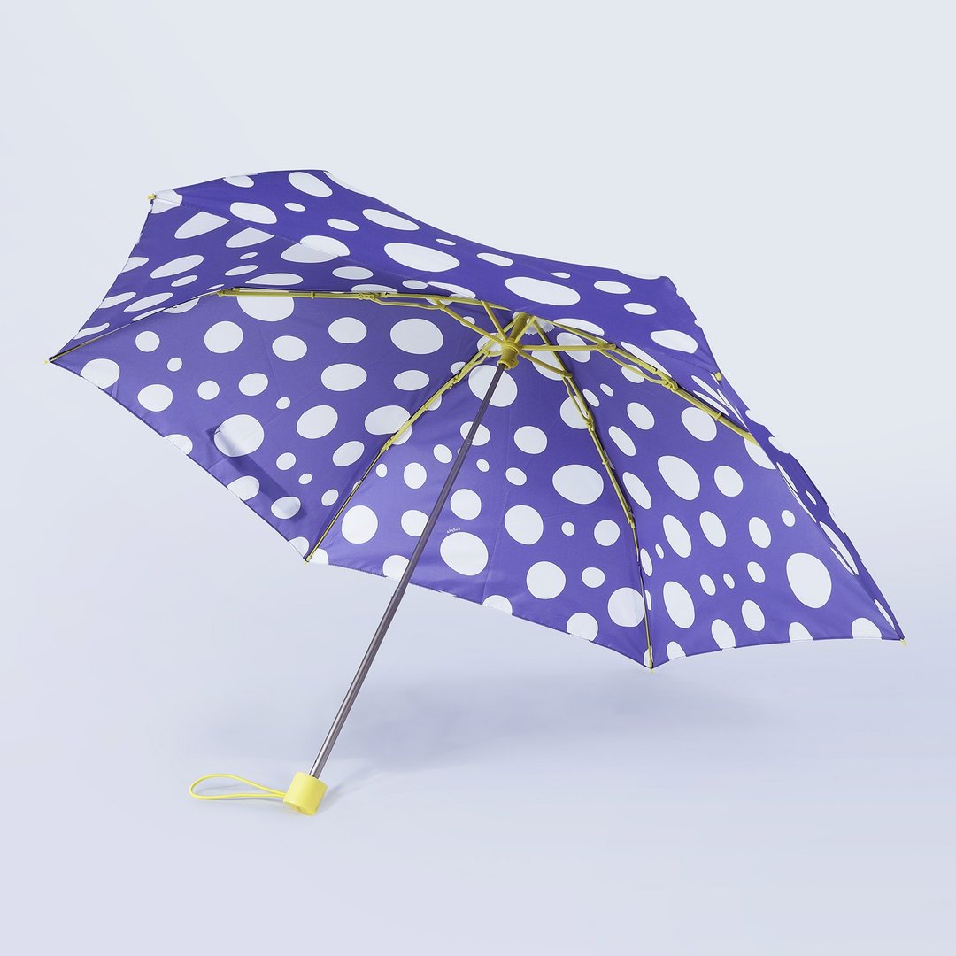 全塑胶伞骨超轻伞 超轻抗UV手开伞-点点 - 雨伞/雨衣 - 防水材质 紫色