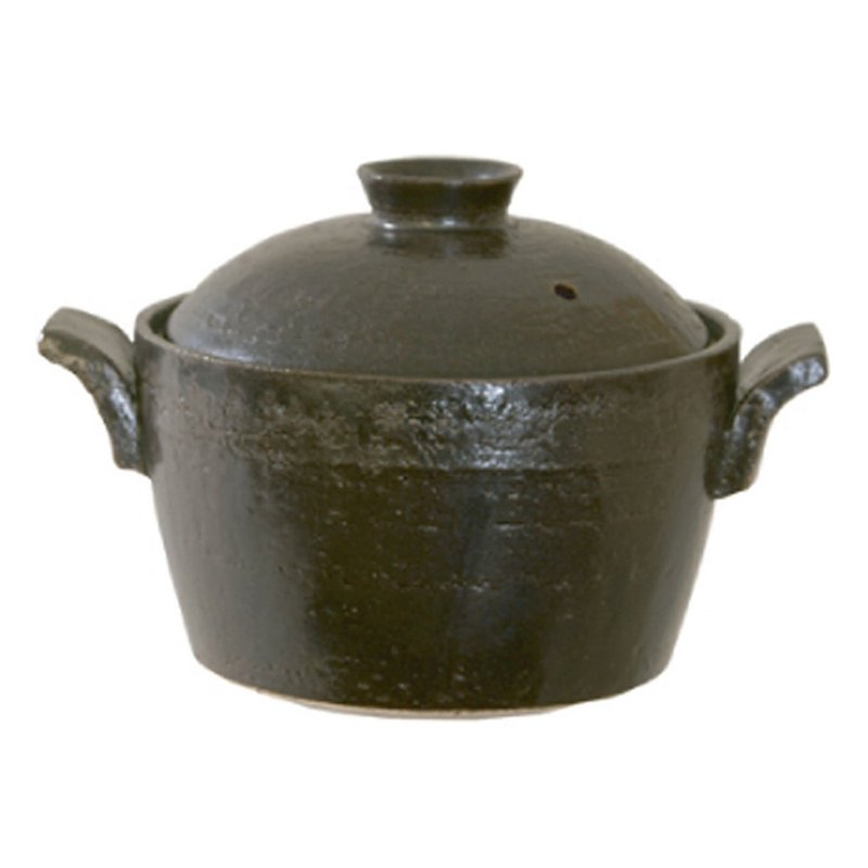 日本长谷园伊贺烧 电锅造型小砂锅(黑) - 锅具/烤盘 - 陶 黑色