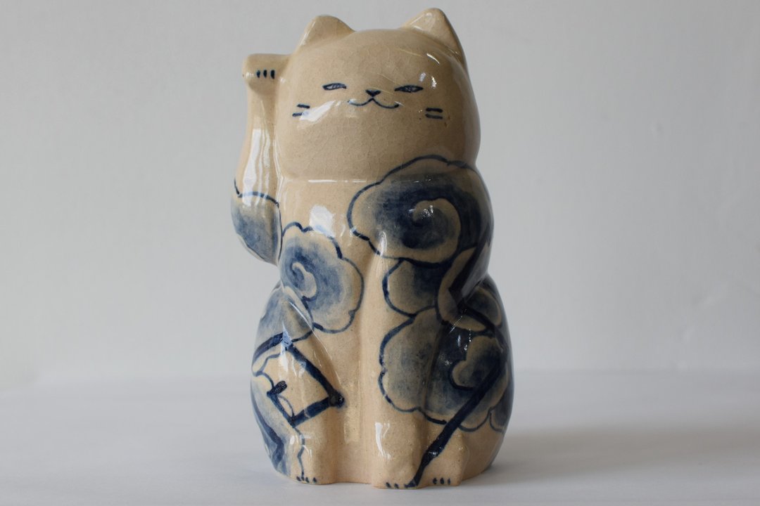 招财猫龙 - 摆饰 - 陶 