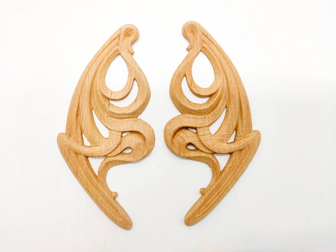 Onlay furniture corners, Shabby Chic, Wall ornament, Wood Appliques furniture - 木工/竹艺/纸艺 - 木头 咖啡色
