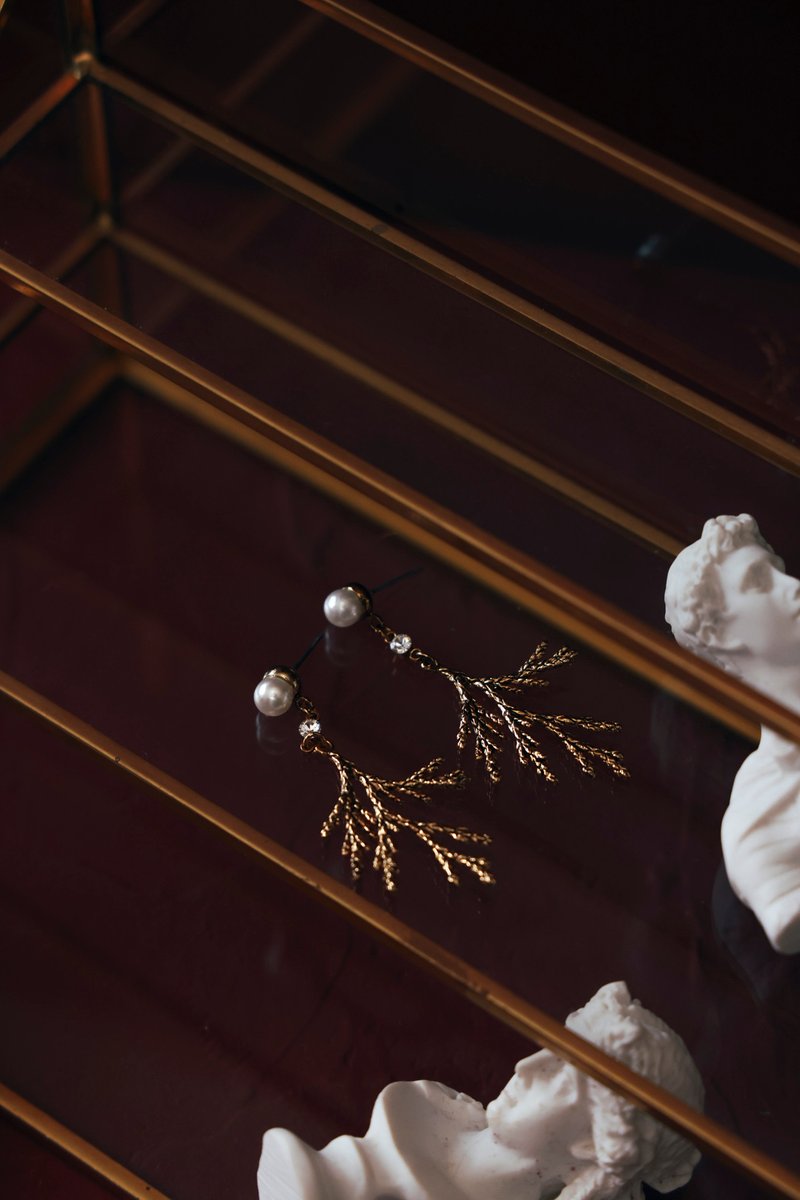 COR-DATE / 植物学 / 冷杉耳环 - 耳环/耳夹 - 其他材质 