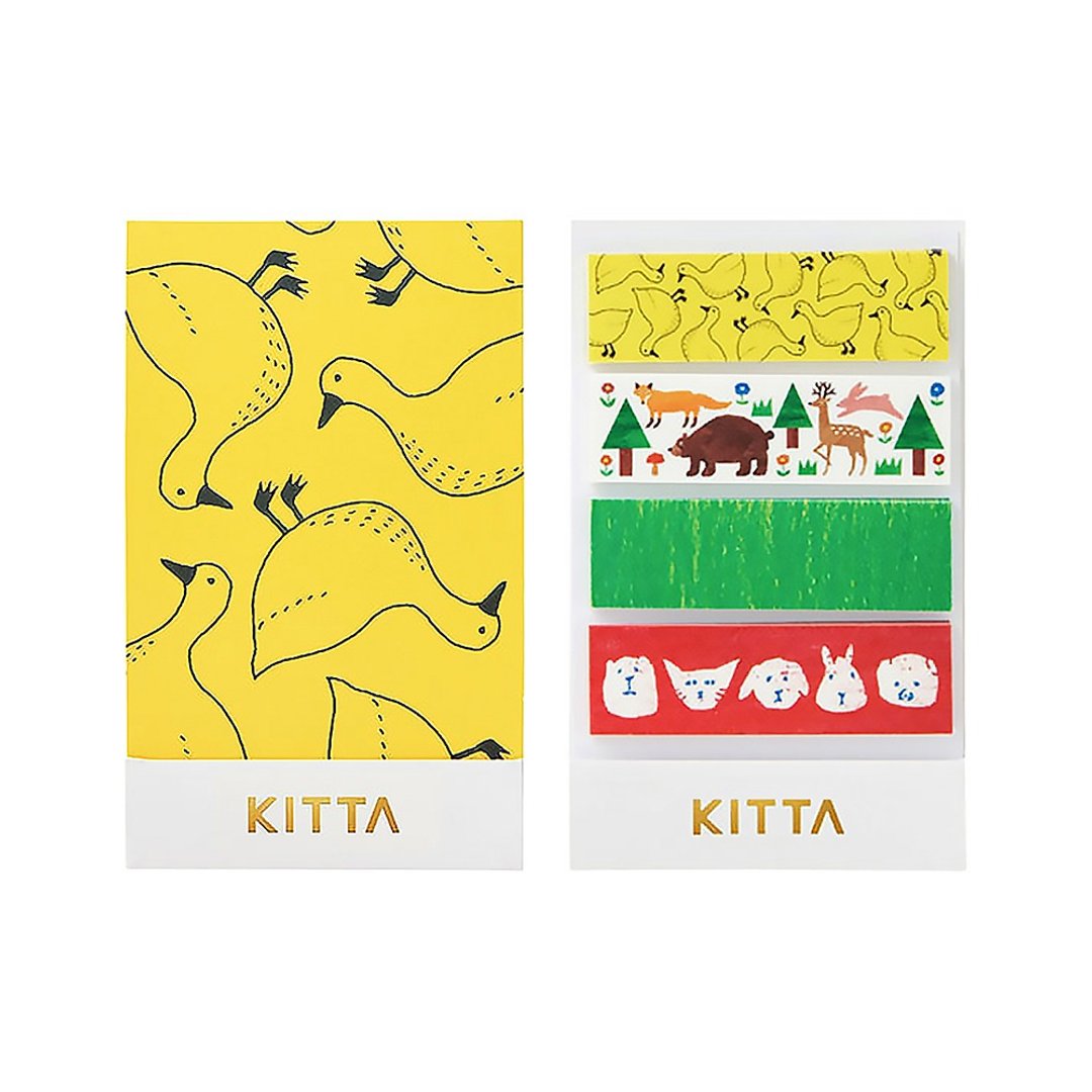 【KING JIM】KITTA随身携带和纸胶带 复刻版 动物系列 - 纸胶带 - 纸 多色