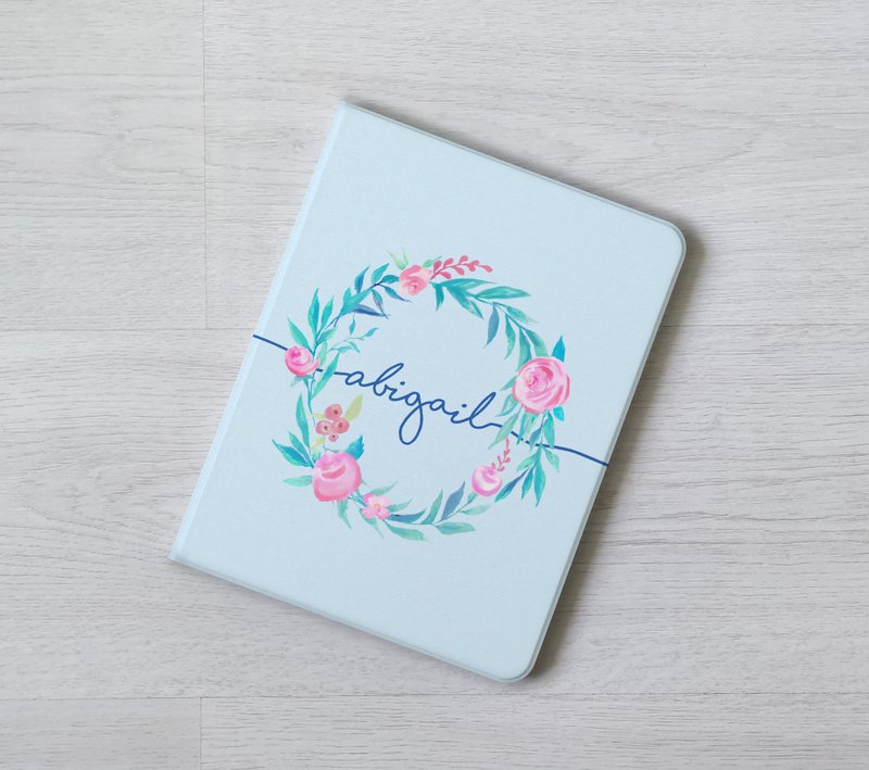 定制礼物免费加名花环iPad mini 6 10代 Pro 13 寸 Air 6 保护套 - 平板/电脑保护壳 - 塑料 多色