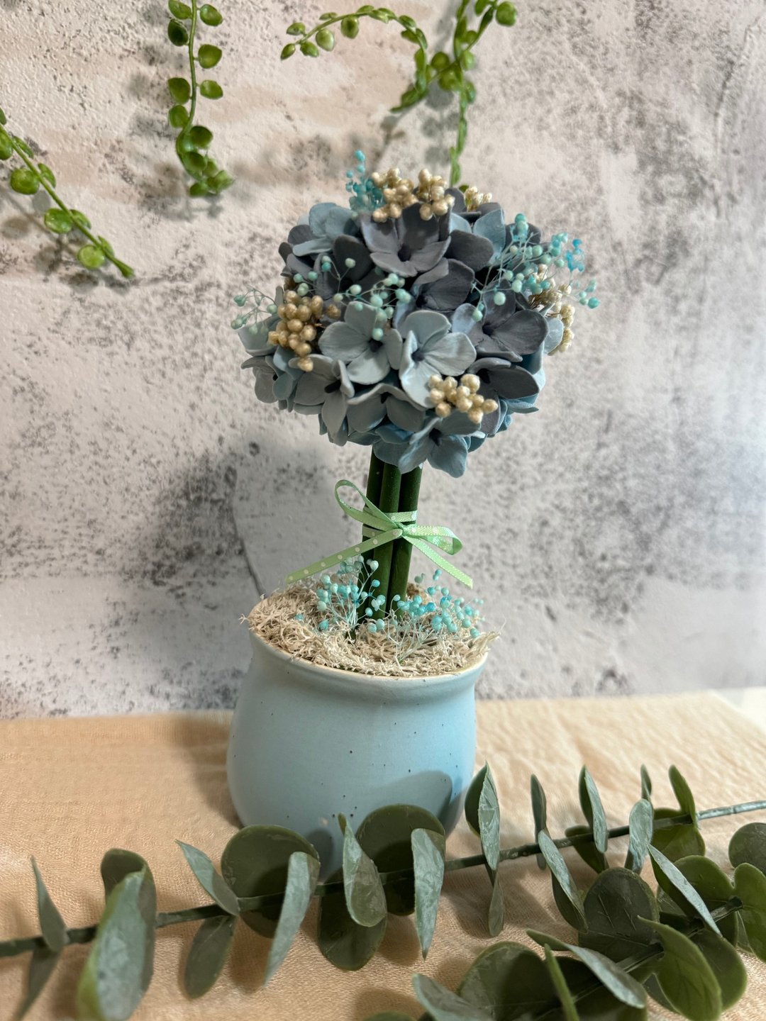 绣球花球树 - 植栽/盆栽 - 粘土 蓝色