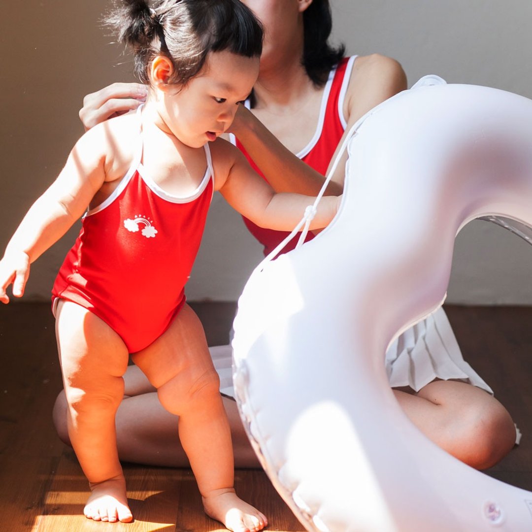 Aprilpoolday Swimwear / KID.HOCKEY / Red / L - 女装泳衣/比基尼 - 其他材质 红色