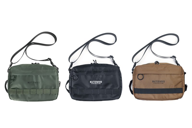 防水 多夹层 Supply Bag 斜背小包 斜背包 侧背包 小包 高收纳 - 侧背包/斜挎包 - 其他人造纤维 绿色