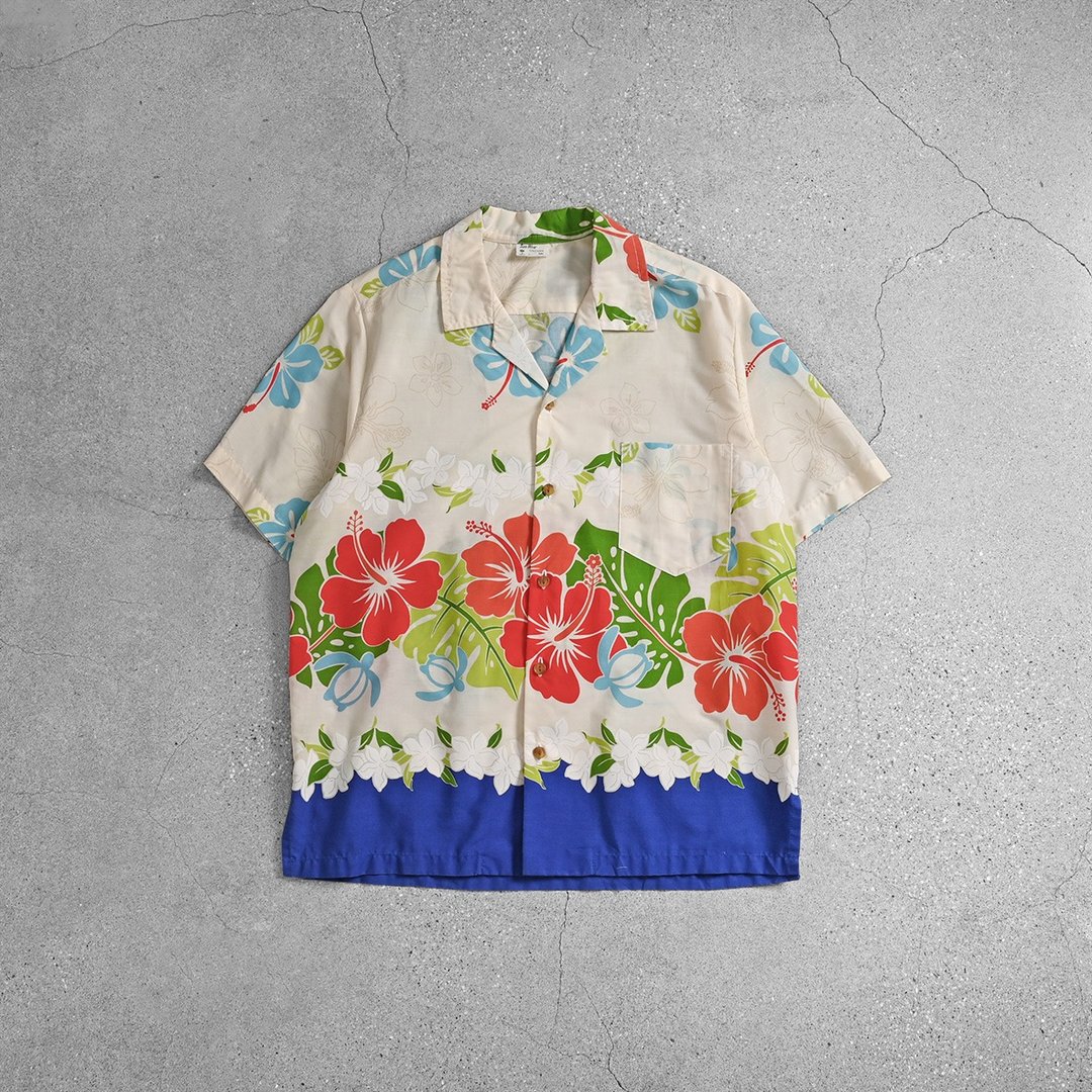 Aloha Shirts 夏威夷衫 / 古着花衬衫、夏季古着衬衫、保龄球衬衫 - 男装衬衫 - 其他材质 卡其色