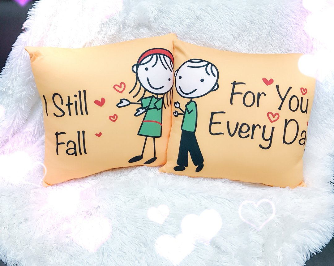 【情人节 专属订单】定制化抱枕 / 枕头套(一对两个) ♥ Couples 情人系列 | 自选语句 双面印制 独特心意 个性礼物 - 枕头/抱枕 - 棉 