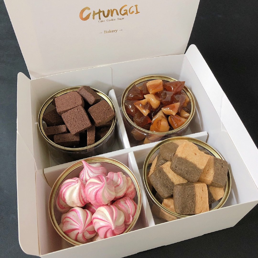 【Chungci Bakery】饼干礼盒 - 手工饼干 - 新鲜食材 红色
