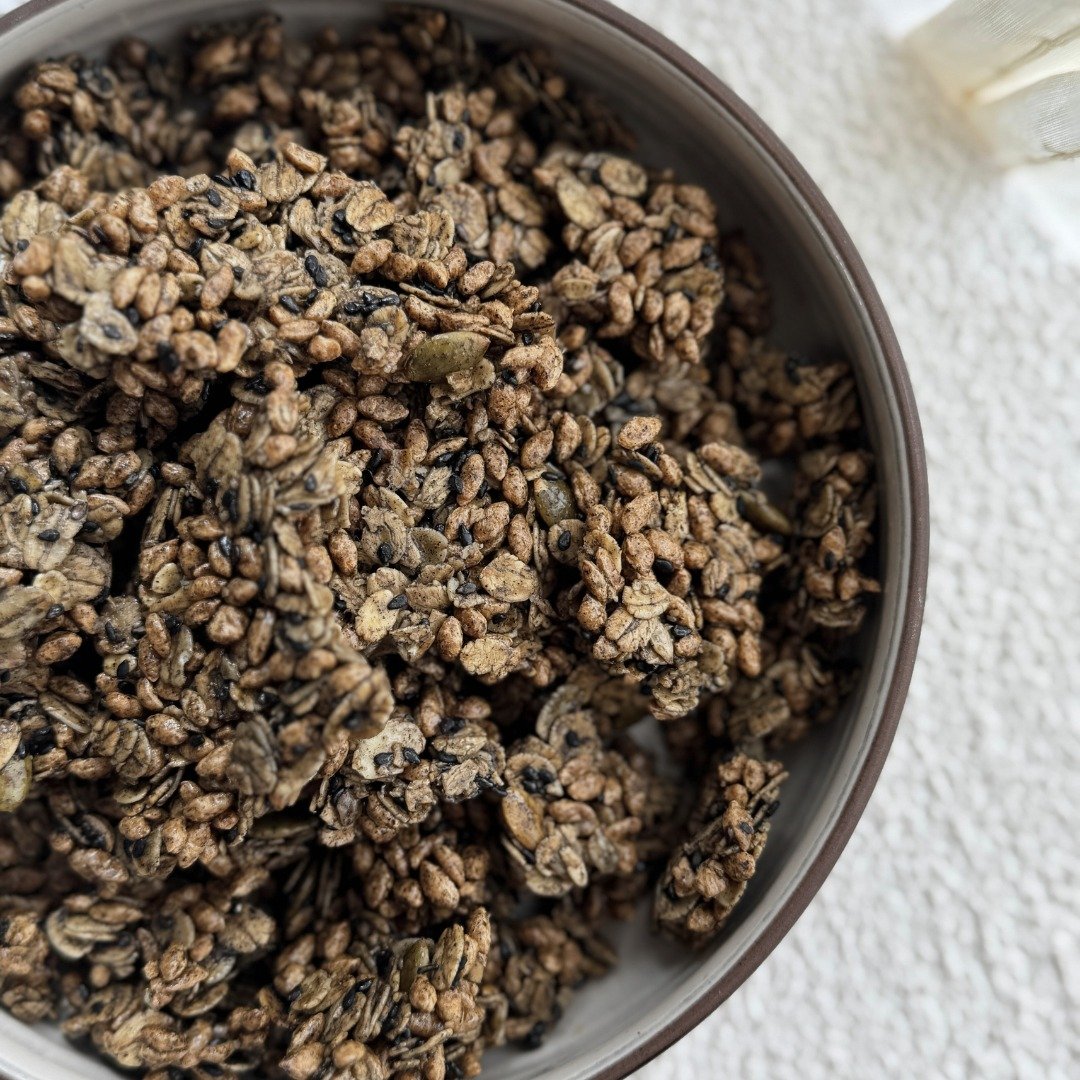 谷卡卡蛋白【芝麻】燕麦脆片 - 谷物麦片 - 新鲜食材 灰色
